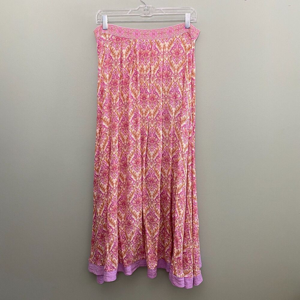 Spell & the Gypsy Collective Wrap Skirt Jewel Womens Large Quartz Pink Purple - Picture 2 of 11